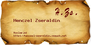 Henczel Zseraldin névjegykártya